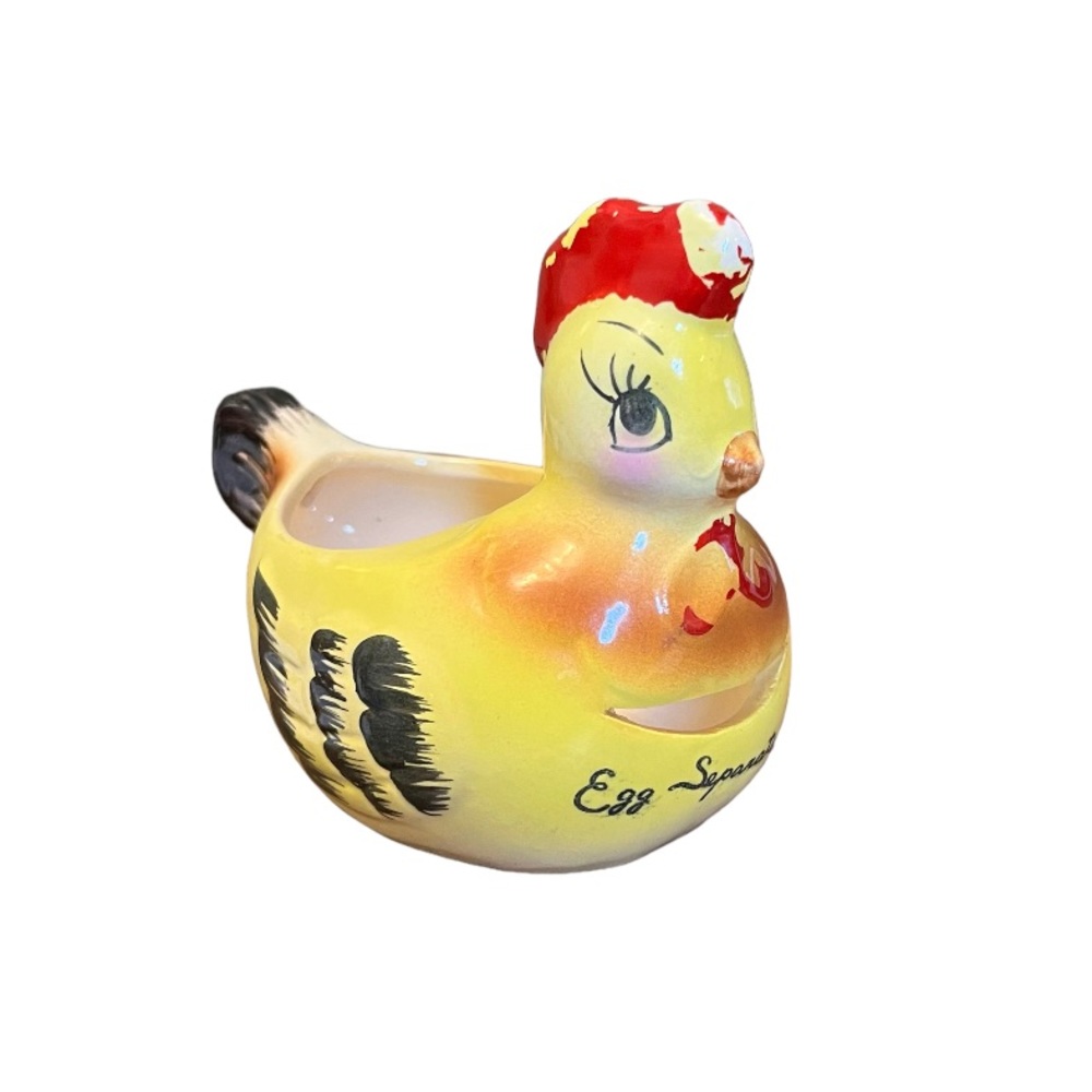 Vintage Ceramic Chicken/ Hen Egg Separator